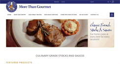 Desktop Screenshot of morethangourmet.com